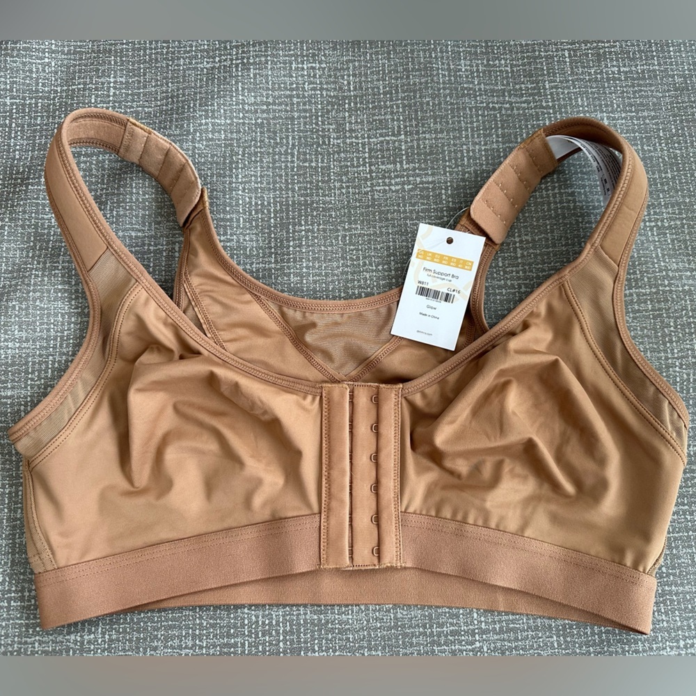 Delimira Firm Support Sports Bra – Full Coverage – Tan/Nude –‎ Size 36D (NWT)